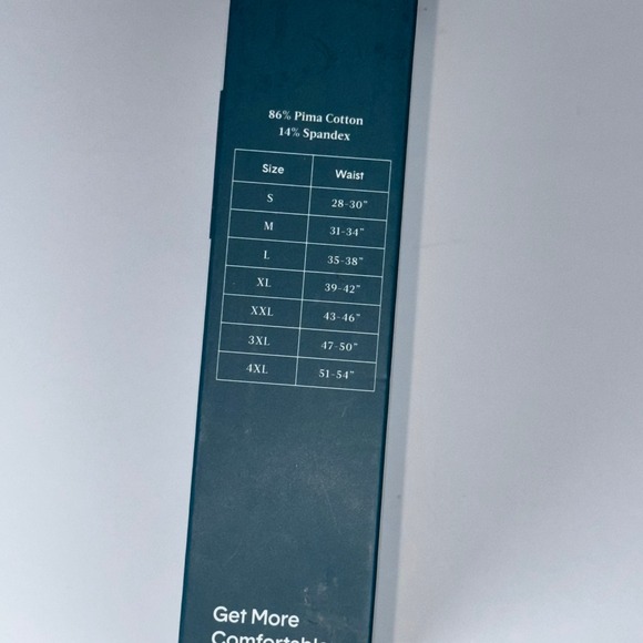 Tommy John Men's Cool Cotton 4" Inseam Boxer Brief 2 Pack- Navy/Black Size XXL - Picture 3 of 3